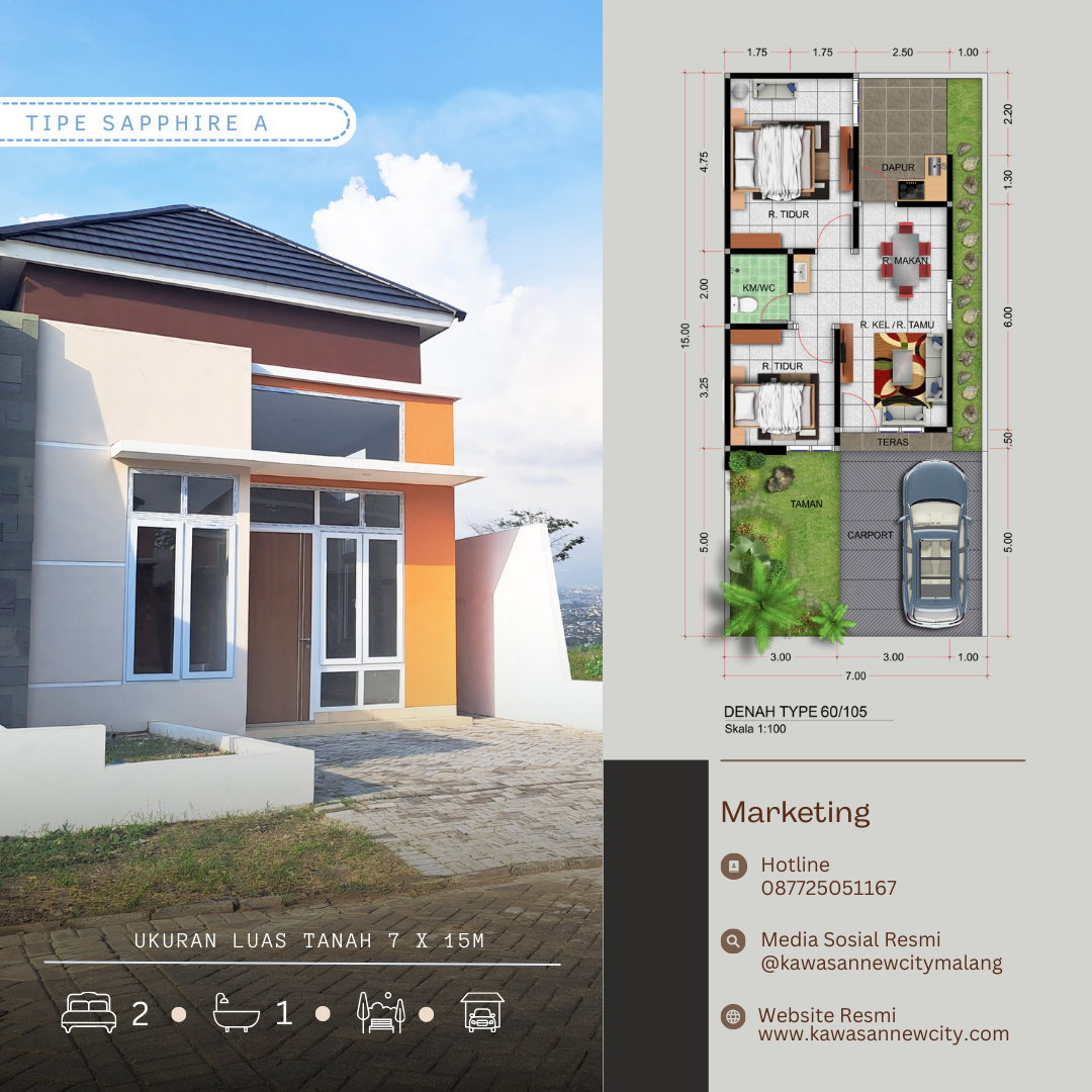 Rumah dijual dekat Tol Malang Madyopuro Malang